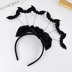 YOUMIKA  -  Halloween Black Bat Headband Kids Adults Halloween Party Cosplay Props Costume Decoration Hair Accessories Masquerade Hairband