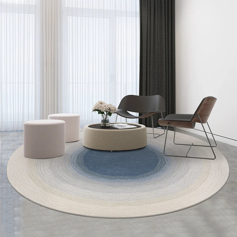 YOUMIKA  -  Carpet for Living Room Large Area Round Abstract Lines Fluffy Rug Home Decoration IG Bedroom Cloakroom Plush Mat