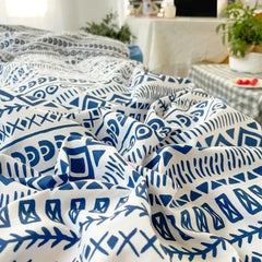 YOUMIKA  -  Nordic Style Bedclothes Queen Size Bedding Skin-friendly Bed Linen Sets Home Bedsheets Set with Pillows Case постельное белье