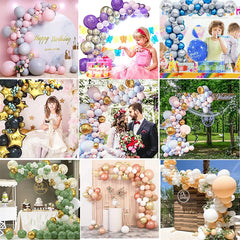 YOUMIKA  -  Balloon Garland Arch Kit Balloons Set for Wedding Birthday Baby Shower Graduation Anniversary Bachelorette Party Decorations