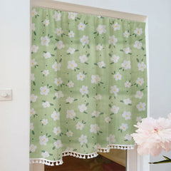 YOUMIKA  -  Curtain American Flower Small Fresh Cotton Living Room Nordic Modern Bedroom Blackout Pastoral 2024 New Curtain