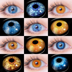 YOUMIKA  -  1Pair Colored Contact Lenses For Eyes Cosplay Colored Lenses Blue Contact Lens Yearly Beautiful Pupil Eyes Contact Lens