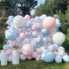 YOUMIKA  -  Pastel Unicorn Macaron Balloons Garland Arch Kit Baby Shower Bridal Party Supplies Party Photo Booth Background Decorations