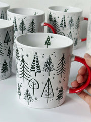 YOUMIKA  -  New Christmas Mug, Large Capacity Water Cup Handle, Ceramic Cup, Holiday Gift Cute and Fun Unique Kitchenware