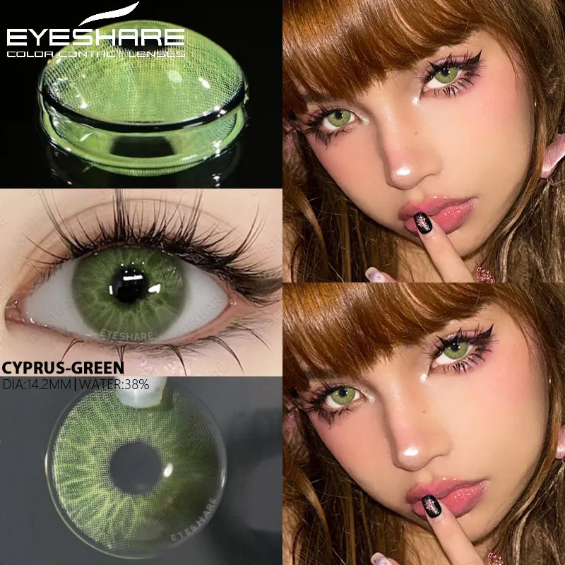 YOUMIKA  -   1 Pair New Natural Colored Contact Lenses for Eyes Fashion Blue Eye Lenses Brown Lenses Yearly Lenses Green Eye Lenses