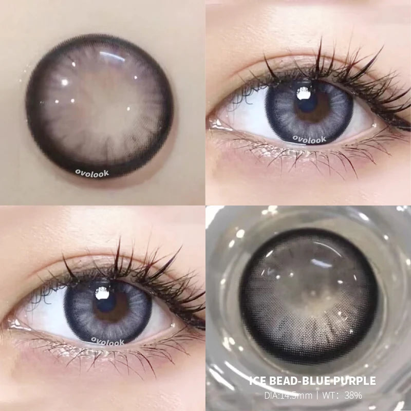 YOUMIKA  -  1 Pair Color Spectacle Lens Contact Lenses Beauty Natural Pupil Comestic Color Lens Eyes Myopia Lenses Eye Color Yearly