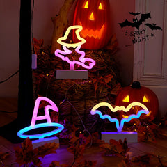 YOUMIKA  -  Glowing Halloween Pumpkin Lantern Decoration Colors LED Luminous Halloween Pumpkin Ghost Skull Glowing Light Party Gifts