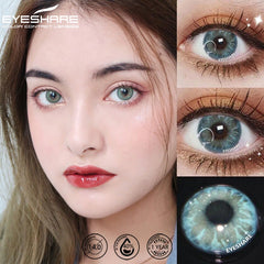 YOUMIKA  -   Color Contact Lenses For Eyes 2pcs Natural Colored Lenses Blue Beauty Contact Lenses Eye Yearly Cosmetic Color Lens