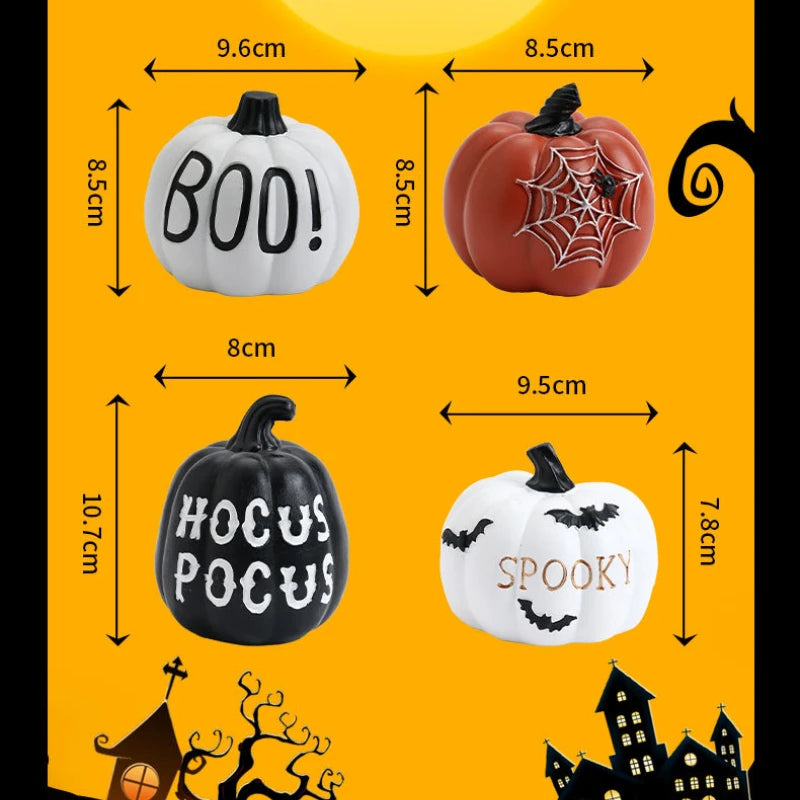 YOUMIKA  -  Halloween Ornaments Resin Thanksgiving Pumpkin Decoration Fall Pumpkin Fall Thanksgiving Harvest Home Decorations