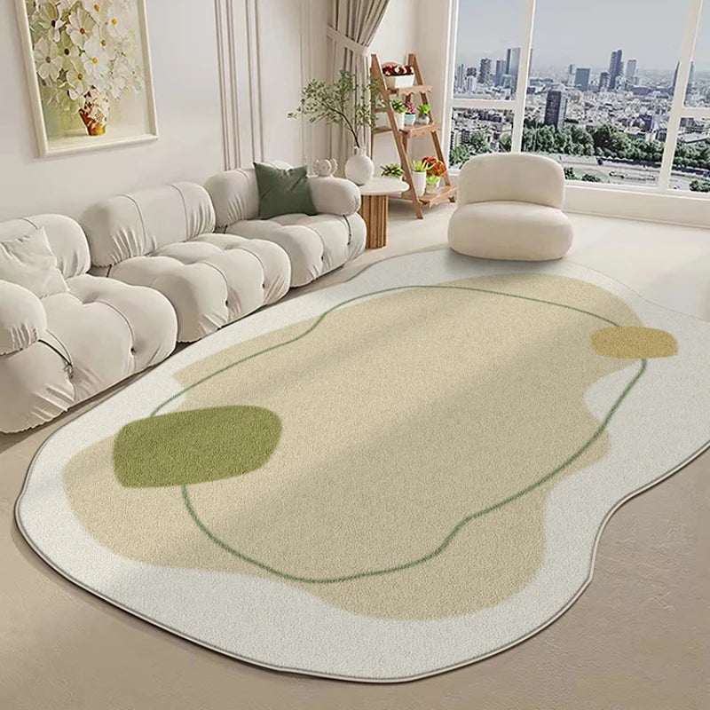 YOUMIKA  - Simple Irregular Living Room Decoration Carpet Home Bedroom Bedside Large Plush Carpets Light Luxury Study Cloakroom Soft Rug