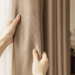 YOUMIKA  -  Simple Full Blackout Drapes Modern Living Room Drape Large Area Floor-to-ceiling Window Curtain Home Bedroom Soundproof Curtains