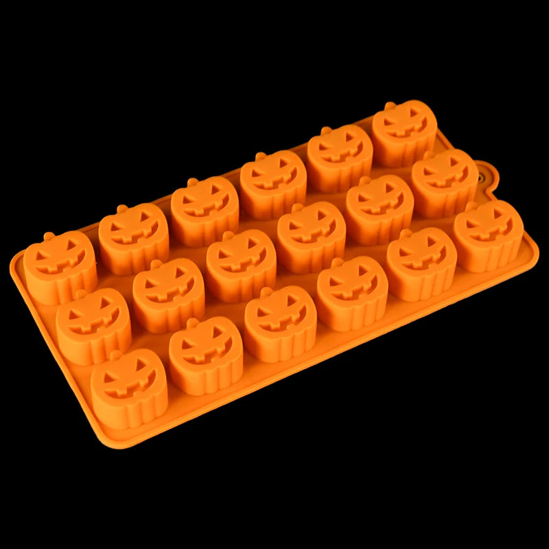 YOUMIKA  -  Halloween Ghost Pumpkin Silicone Mold Chocolate Cookie Candy Mould Halloween Party DIY Baking Tools Cake Decoration Supplies