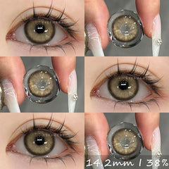 YOUMIKA  -  1pair Colored Contact Lenses for Eyes Blue Eye Contacts Gray Pupils Lens Brown Contacts Yearly Soft Korean Lenses