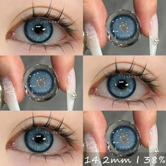 YOUMIKA  -  1pair Colored Contact Lenses for Eyes Blue Eye Contacts Gray Pupils Lens Brown Contacts Yearly Soft Korean Lenses