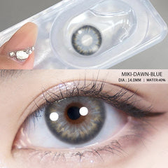 YOUMIKA  -  Natural Colored Contacts Lenses Blue 2pcs Contacts Beautful Pupils Color Contacts Yearly Makeup Cosmetic Contact Lens