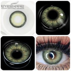 YOUMIKA  -  1Pair Natural Color Contact Lenses for Eyes Colored  Cosmetic Contacts Lens Beautiful Pupil Makeup Cosmetics Yearly