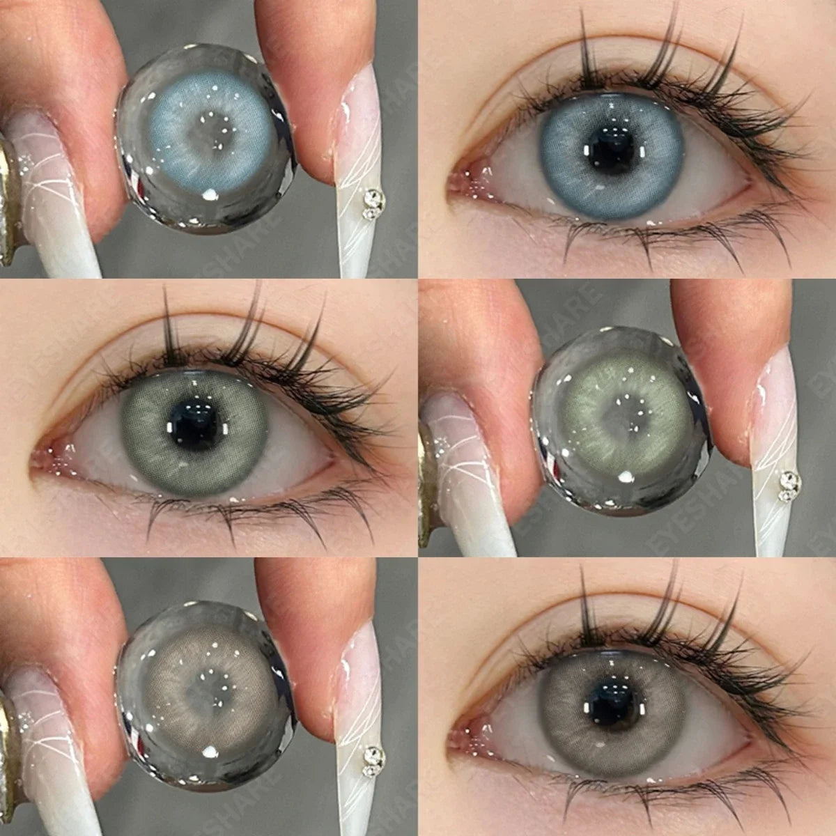 YOUMIKA  -  1 Pair Color Contact Lenses for Eyes Blue Eye Color Lenses Fashion Natural Colored Pupils Brown Lenses Eye Contacts