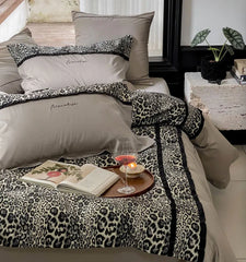 YOUMIKA  -  Fashion cool leopard bedding set 1.5 1.8 2.0,full queen king modern trend cotton home textile bed sheet pillow case duvet cover