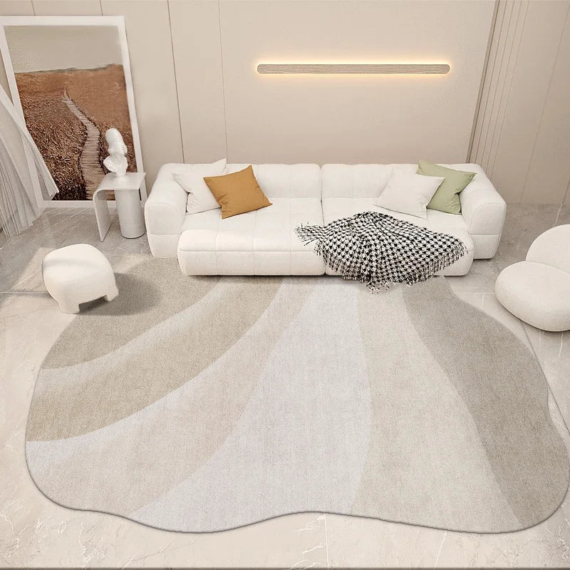 YOUMIKA  - Modern Simple Living Room Decoration Carpet Irregular Bedroom Bedside Large Plush Rug Home Study Cloakroom Soft Non-slip Rugs