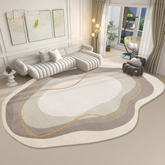 YOUMIKA  - Modern Simple Living Room Decoration Carpet Irregular Bedroom Bedside Large Plush Rug Home Study Cloakroom Soft Non-slip Rugs