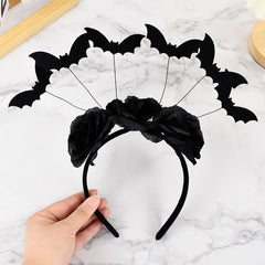 YOUMIKA  -  Halloween Black Bat Headband Kids Adults Halloween Party Cosplay Props Costume Decoration Hair Accessories Masquerade Hairband