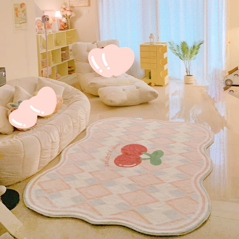 YOUMIKA  -  Carpet for Living Room Coffee Tables Special-shaped Bedroom Large Area Cute Plush Mat Home Decoration Cloakroom  Rug