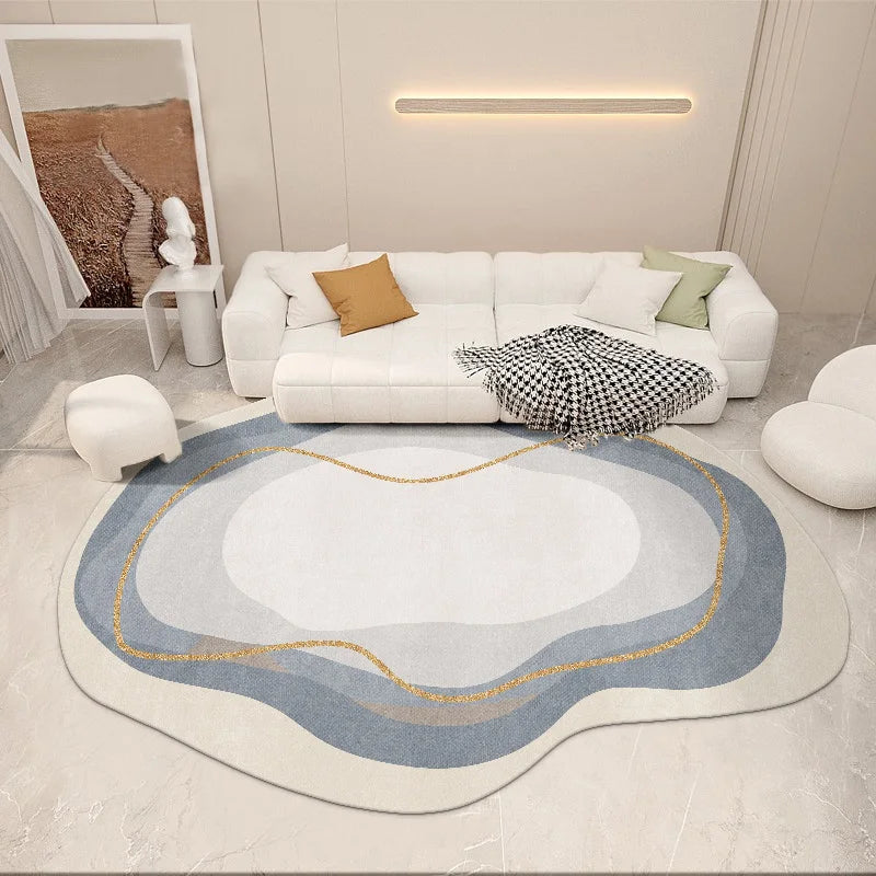 YOUMIKA  - Modern Simple Living Room Decoration Carpet Irregular Bedroom Bedside Large Plush Rug Home Study Cloakroom Soft Non-slip Rugs