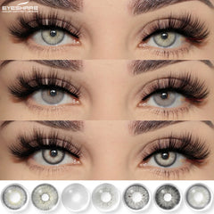 YOUMIKA  -  New Natural Colored Contact Lenses Gray Contacts for Eyes Fashion Green Lenses Eyes Contact Yearly 2pcs Contact Lens