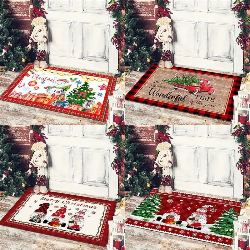 YOUMIKA  -  Christmas Decoration Floor Mat Entrance Door Bedroom Bath Toilet Anti Slip Mat Carpet 2024 Merry Christmas Navidad New Year Gift