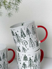 YOUMIKA  -  New Christmas Mug, Large Capacity Water Cup Handle, Ceramic Cup, Holiday Gift Cute and Fun Unique Kitchenware