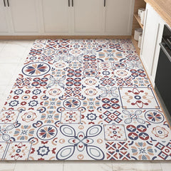 YOUMIKA  -  Decorate Kitchen Floor Mat Oil-proof Waterproof Anti-fouling Easy Clean PVC Non-slip Carpet Balcony Bathroom Rug