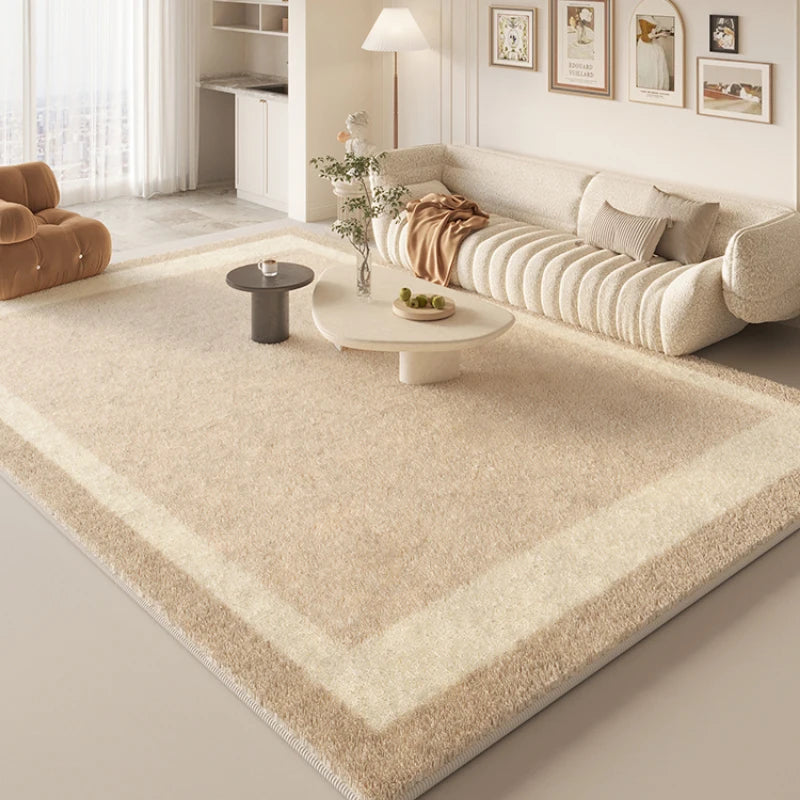 YOUMIKA  -  French Cream Living Room Decoration Carpet Home Bedroom Bedside Large Plush Rug Modern Study Room Cloakroom Soft Non-slip Rugs