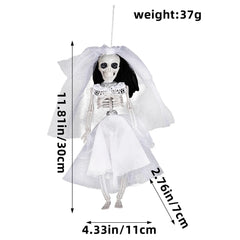 YOUMIKA  -  Halloween Skeleton Hanging Ornaments Bride And Groom Skull Bone Halloween Party Decorations for Home Haunted House Horror Props