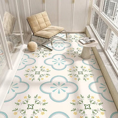 YOUMIKA  -  Home Anti-fouling Oil-proof Kitchen Floor Mat Decoration Balcony Waterproof Non-slip PVC Carpet Easy Clean Rug