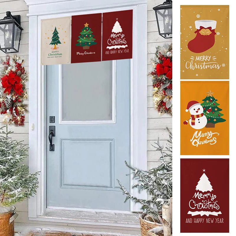 YOUMIKA  -  Christmas Decoration Christmas Tapestry Wall Decor 2025 New Year Hanging Cloth Aesthetic Xmas Home Decor Room Party Decoration