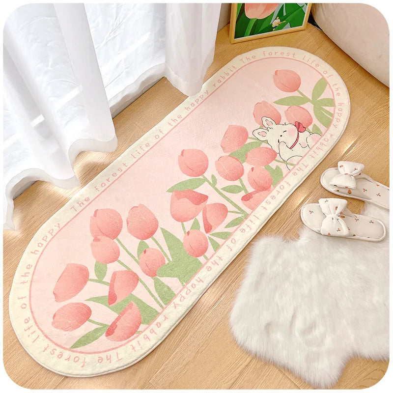 YOUMIKA  -  Carpet for Living Room Cute Soft Home Decoratio Bedside Bedroom Plush Mat Large Area Fashion  Cloakroom Fluffy Rug