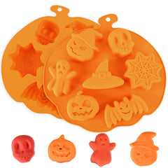 YOUMIKA  -  Halloween Ghost Pumpkin Silicone Mold Chocolate Cookie Candy Mould Halloween Party DIY Baking Tools Cake Decoration Supplies