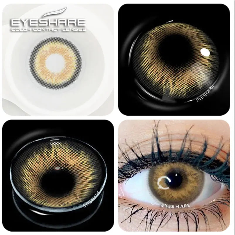 YOUMIKA  -  1Pair Natural Color Contact Lenses for Eyes Colored  Cosmetic Contacts Lens Beautiful Pupil Makeup Cosmetics Yearly