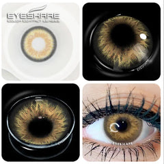 YOUMIKA  -  1Pair Natural Color Contact Lenses for Eyes Colored  Cosmetic Contacts Lens Beautiful Pupil Makeup Cosmetics Yearly