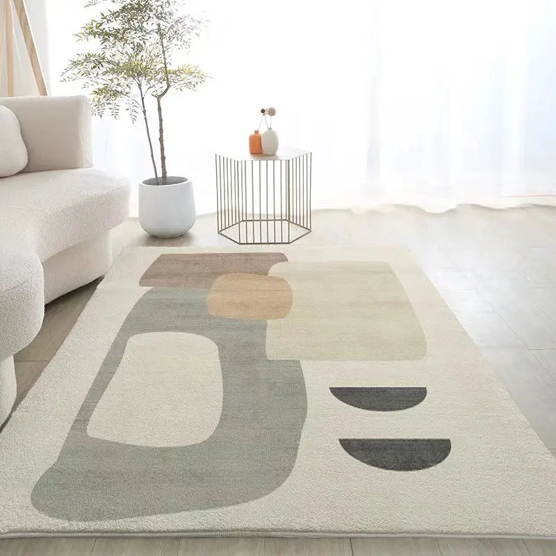 YOUMIKA  -  Modern Simple Bedroom Bedside Fluffy Soft Carpet Japanese Living Room Decoration Carpets Home Balcony Bay Window Porch Soft Rug