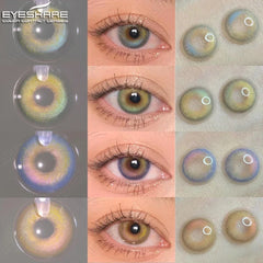 YOUMIKA  -  1Pair New Color Contact Lenses for Eyes Natural Brown Eyes Contacts Lenses Yearly Fashion Blue Eyes Lens Colored Lens