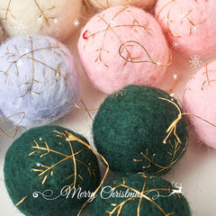 YOUMIKA  -  Christmas Wool Decorative Materials Handmade Wool Felt DIY Decorative Accessories Christmas Tree Hanging Ornaments