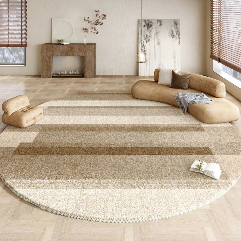 YOUMIKA  -  Wabi-sabi Style Living Room Decoration Round Carpet Large Area Plush Floor Mat Soft Fluffy Bedside Rug thicken Rugs for Bedroom