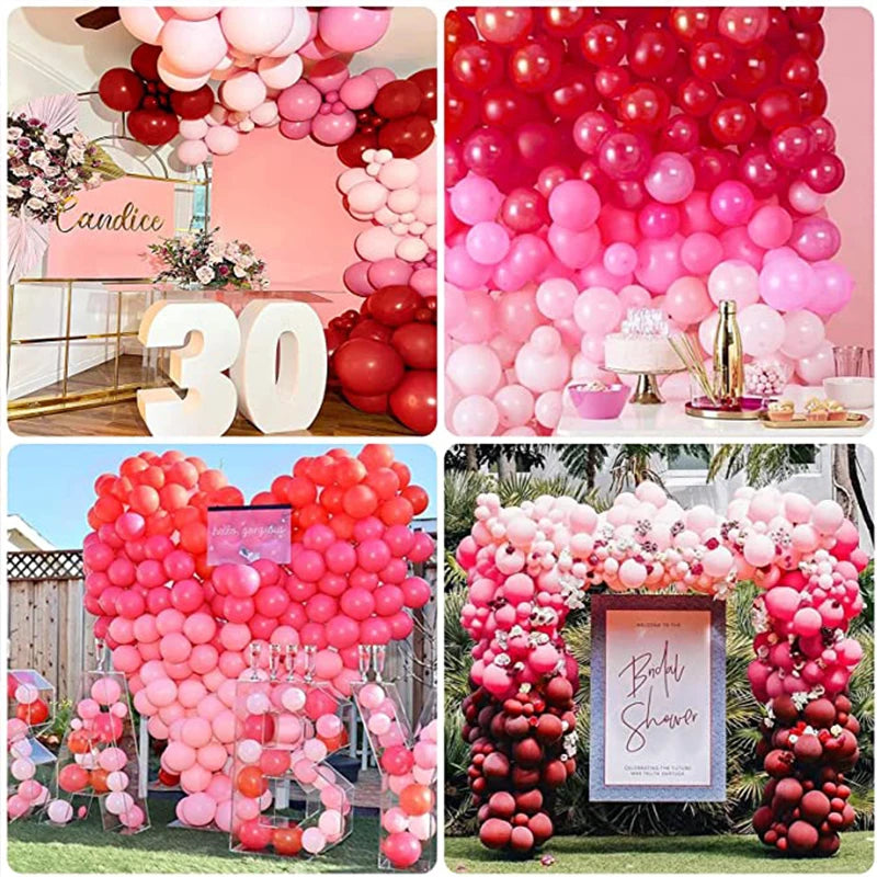 YOUMIKA  -  150Pcs Valentine's Day Balloon Garland Arch Kit for Women Girls Mother's Day Wedding Engagement Anniversary Party Decoration