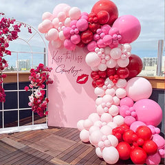 YOUMIKA  -  150Pcs Valentine's Day Balloon Garland Arch Kit for Women Girls Mother's Day Wedding Engagement Anniversary Party Decoration