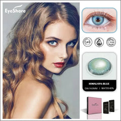 YOUMIKA  -  Color Lens Eyes 2pcs Natural Color Contact Lenses For Eyes Yearly Beauty Contact Lenses Eye Cosmetic blue Color Lens