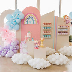 YOUMIKA   -  128pcs Macaron Rainbow Balloon Arch Kit for Baby Shower Birthday Wedding Bridal Shower Children's Day Party Decorations