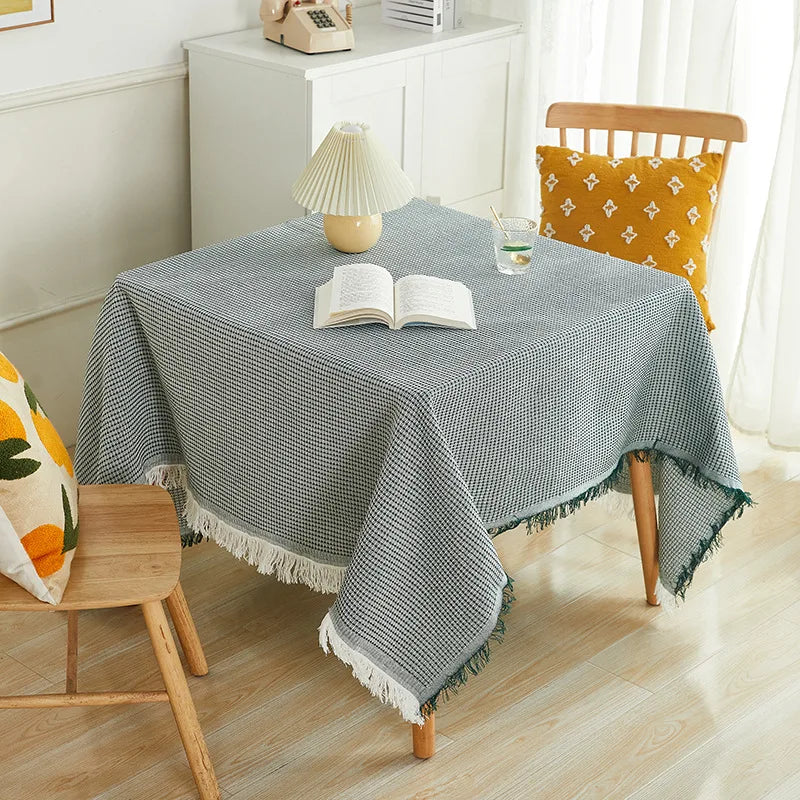 YOUMIKA  -  Rectangle Round Table Cloth Party Soft and Breathable Home Decoration Fashion Modern Minimalism Tassel High Quality Picnic Mat