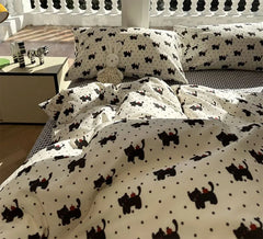 YOUMIKA  -  Fashion cartoon cat bedding set 1.2 1.5 1.8 teen,twin full queen unusual cotton home textile bed sheet pillow case quilt cover