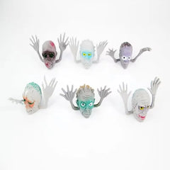 YOUMIKA  -  5/10Pcs Monster Finger Puppets Mini Ghost Head Zombie Story Time Kids Funny Toy Children Birthday Party Halloween Christmas Gift